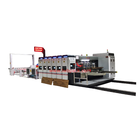 Corrugated cardboard flexographic printing machine