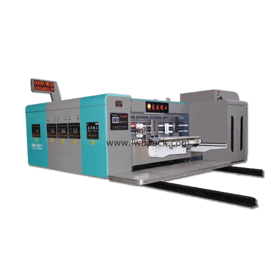 Fully automatic cardboard box flexographic printing slotting and die-cutting machine